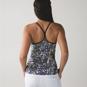 Lululemon Power Y Tank *Luon
Floral Sport White Multi / Gator Green